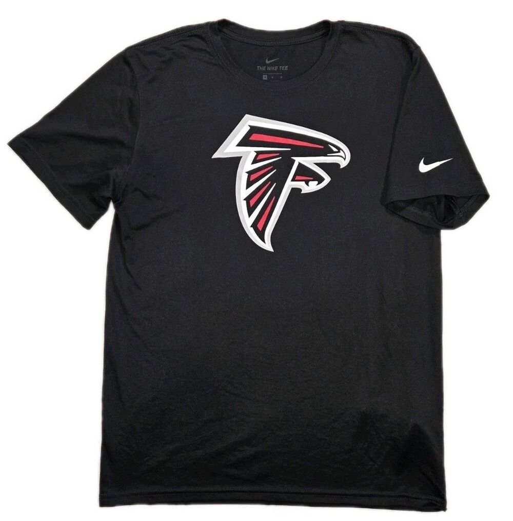 Mens Nike DriFit NFL Atlanta Falcons Short Sleeve T shirt Black Medium